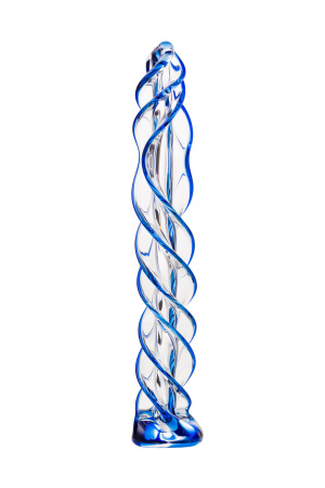 Фаллоимитатор Sexus Glass,стекло, прозрачный, 18,5 см