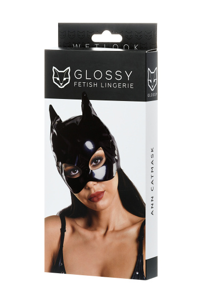 Маска кошки Glossy из материала Wetlook, 